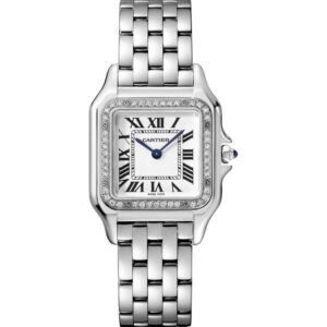 PANTHERE DE CARTIER, MEDIUM, STEEL, DIAMONDS