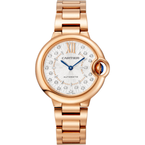 BALLON BLEU DE CARTIER, 33 MM, ROSE GOLD, DIAMONDS
