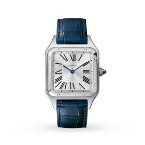 Cartier Santos-Dumont Watch Large Model, Quartz Movement, Steel, Leather-P17311047