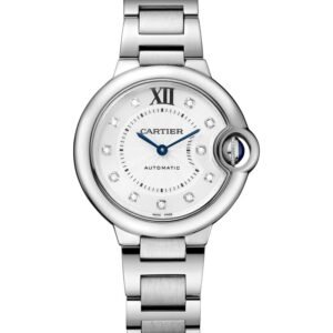 BALLON BLEU DE CARTIER, 33 MM, STEEL, DIAMONDS