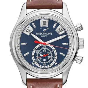 Patek Philippe Complications Chronograph Blue Dial Men's Watch 5960/01G-001