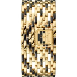 PANTHERE DE CARTIER, CUFF, YELLOW GOLD AND BLACK LACQUER