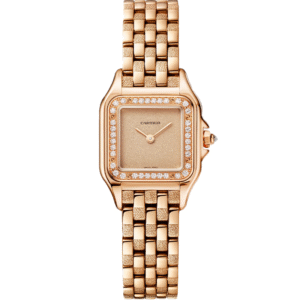 PANTHÈRE DE CARTIER WATCH SMALL MODEL, QUARTZ, ROSE GOLD, DIAMONDS