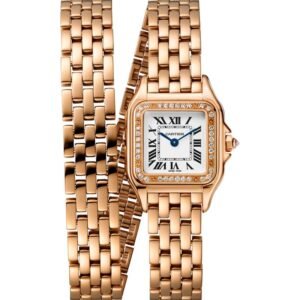 PANTHERE DE CARTIER, SMALL, DOUBLE LOOP, ROSE GOLD, DIAMONDS