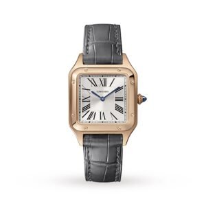 Cartier Santos-Dumont Watch Small Model, Quartz Movement, Rose Gold, Leather-P17311044
