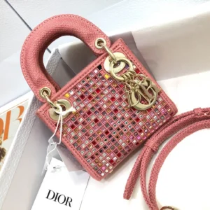 Lady Dior mini Size: 12 x 10.2 x 5 cm