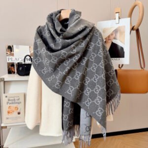 GG cashmere lamé scarf