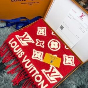LV 3D Scarf red