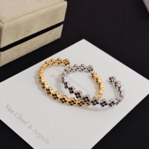 Gold and silver bracelets