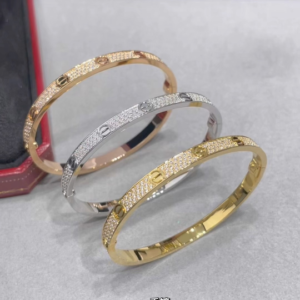 LOVE bracelet, medium model, paved