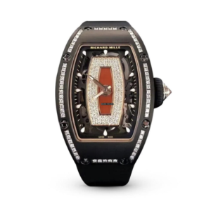 RM07-01 Black Ceramic 1 Row Diamonds (Red Lips)