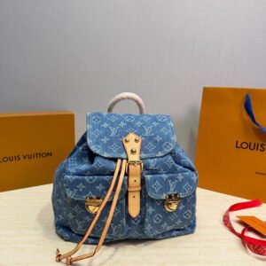 LV Denim Backpack.