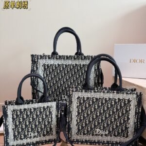 Dior Jacquard Tote Bag with Liner